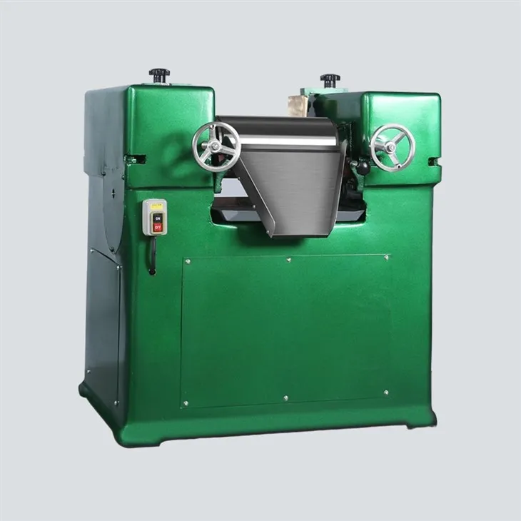 S basic manual steel three roll mill 3